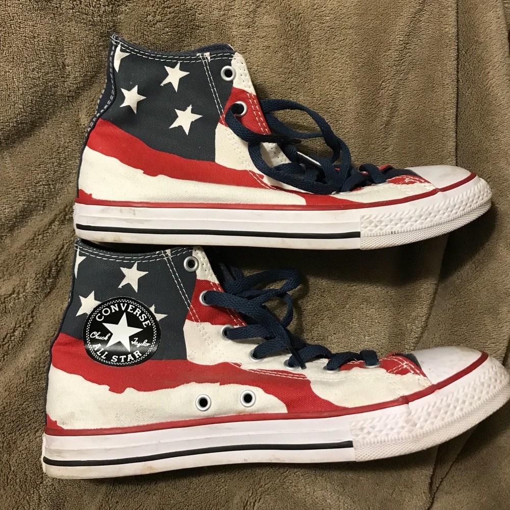 Converse Hightop Flag Sneakers